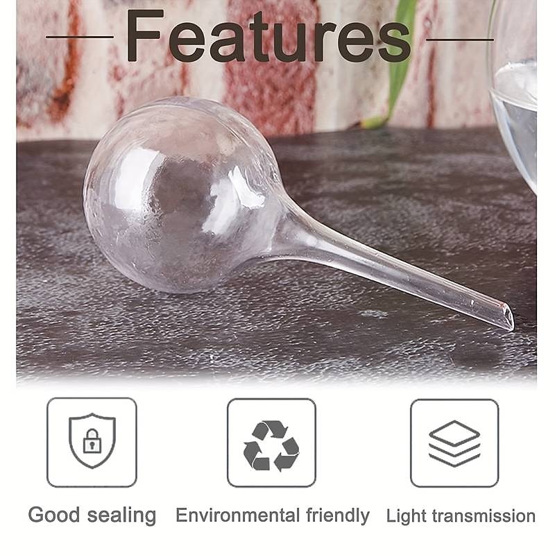 6pcs Plant Watering Globes Self Watering Bulbs PVC Automatic Watering Balls Plant Watering System Clear Plant Waterer For Indoor And Outdoor 5.1inch.zip 2025 - $10.99 –P3