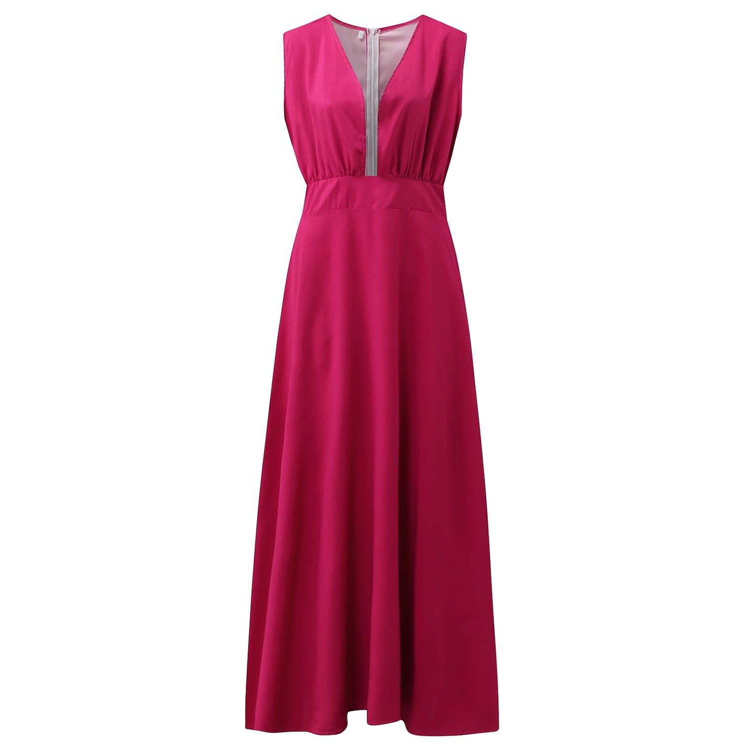 Women's Casual Dress Swing Dress Long Dress Maxi Dress Blue Light Green Fuchsia Sleeveless Floral Print Spring Summer V Neck 2023 S M L XL XXL 2025 - $38.99 –P8