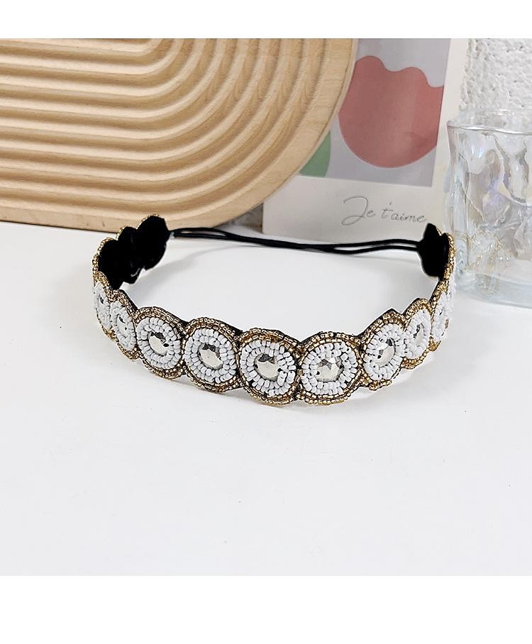 1 pezzi di strass in rilievo elastico della fascia gioiello fasce fascia dei capelli della perla perline di cristallo delle donne avvolgere la testa delle ragazze della signora accessori dei monili del 2025 a $6.99 –P1