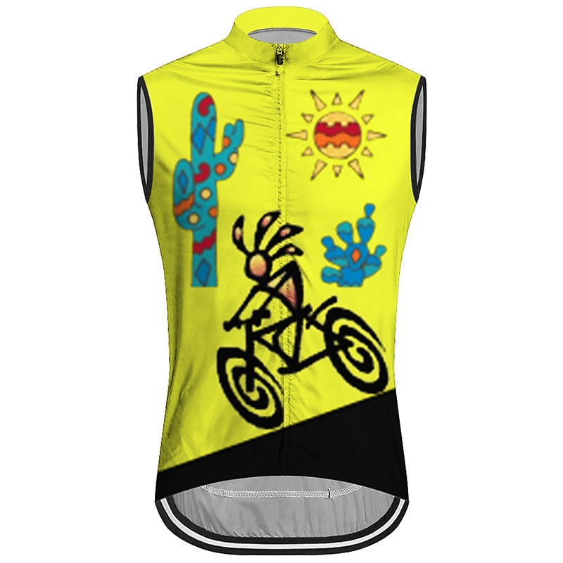 Men's Cycling Vest Cycling Jersey Graphic Funny Sleeveless Bike Vest / Gilet Jersey Top with 3 Rear Pockets Mountain Bike MTB Road Bike Cycling Quick Dry Back Pocket Moisture Wicking Breathable Sports 2026 - $26.99 –P1
