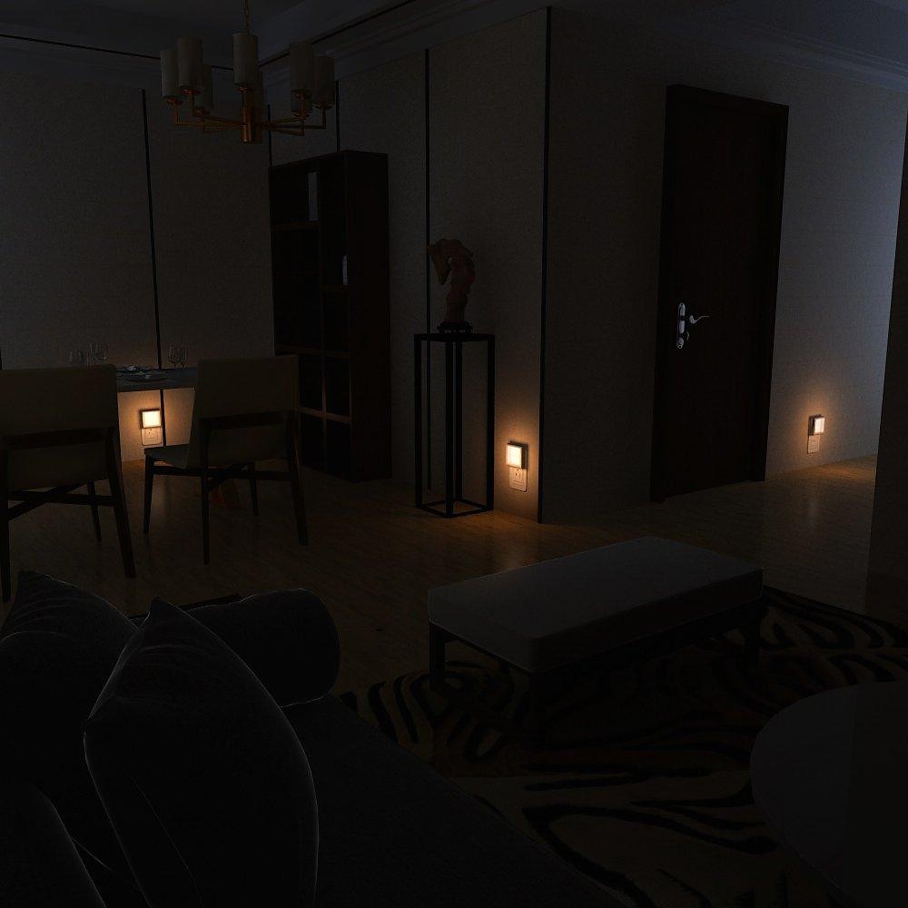 conecte a luz noturna led regulável com sensor automático de crepúsculo ao amanhecer luzes noturnas brancas suaves e quentes para corredor quarto, quarto infantil cozinha escada de 2025 por $2.99 –P6