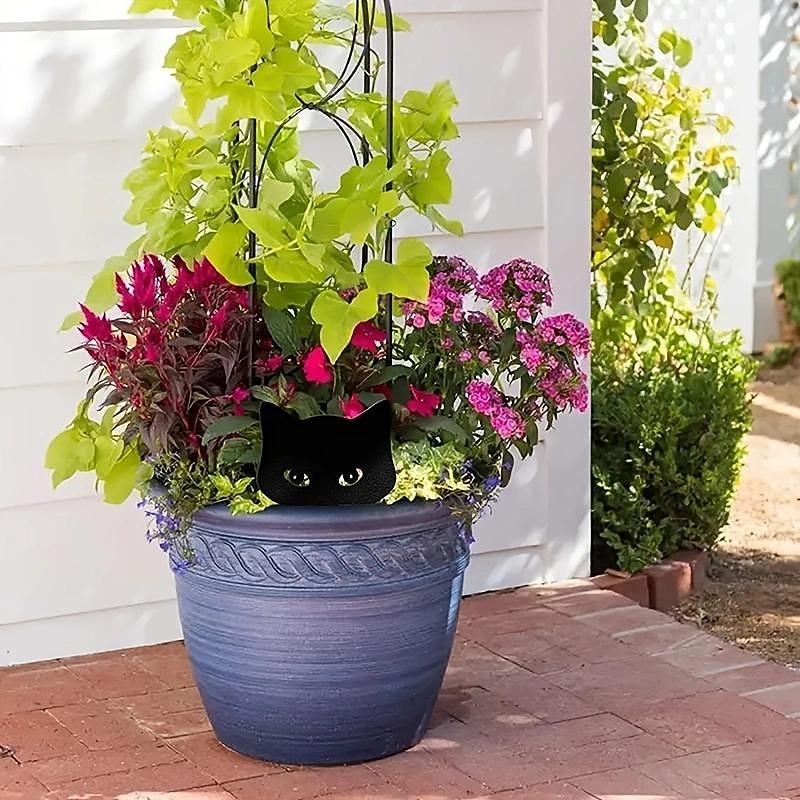 2pcs sagoma gatto che fa capolino in metallo plug-in giardino cortile arte halloween arredamento fattoria decorazioni per la casa ornamenti per esterni arredamento cortile prato regalo ideale per gli del 2025 a $15.49 –P5