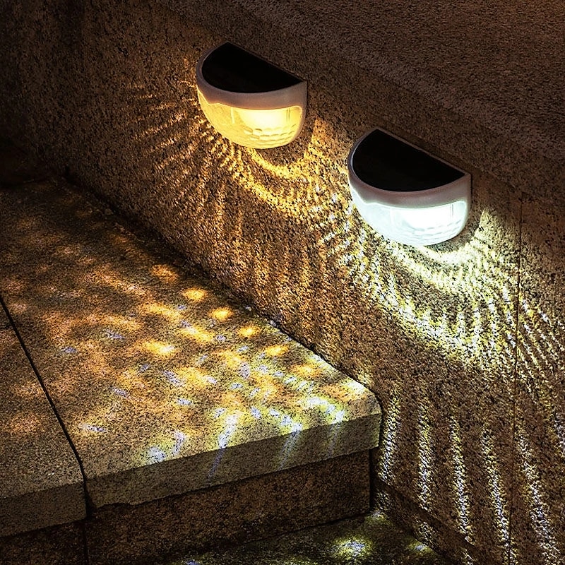 Lumières de clôture solaires lumières de jardin étanches extérieures appliques murales solaires pour clôture cour villa jardin garage pont escaliers décoration de paysage de 2025 ? $7.49 -P11