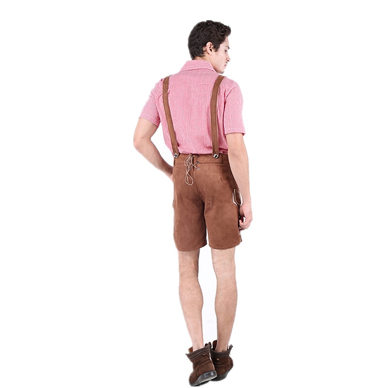 párok Oktoberfest sör jelmez blúz ing dirndl ruha Lederhosen bajor pár Oktoberfest pár német müncheni Wiesn férfi női hagyományos stílusú ruha szoknya felső kötény halloween karnevál 2025 - $49.99 –P5