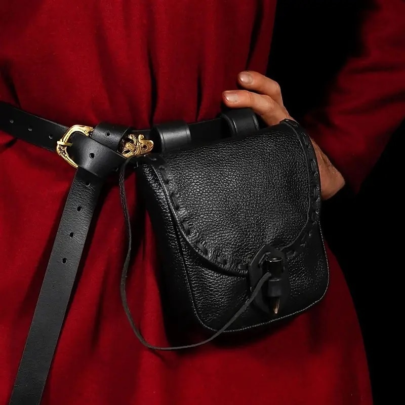 Seeräuber Vikinger Retro Vintage Mittelalterlich Renaissance Tasche Herren Damen Kostüm Jahrgang Cosplay Tasche Halloween 2025 - $23.99 –P2
