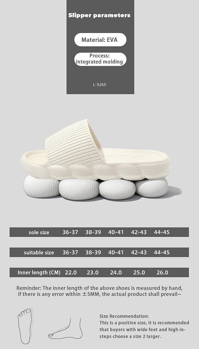 Women's Platform Cloud Slippers Solid Color Open Toe Non-slip Slides Shoes Indoor Bathroom Shoes 2025 - $19.99 –P3