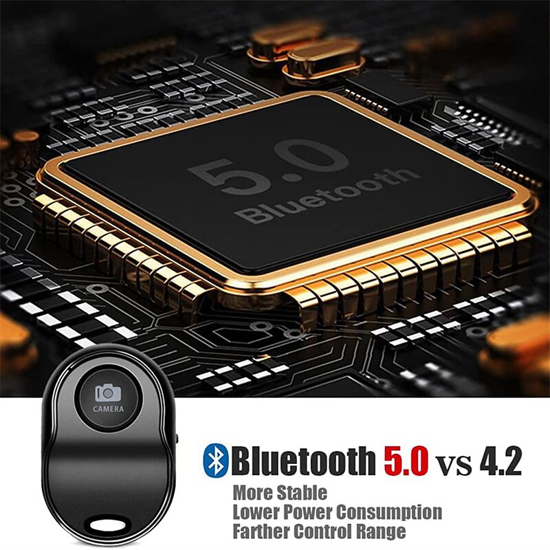 Set Da 2 Telecomandi Bluetooth Selfie Per IOS E Android – Scatta Foto E Video A Distanza Fino A 10 Metri, Compatto E Leggero