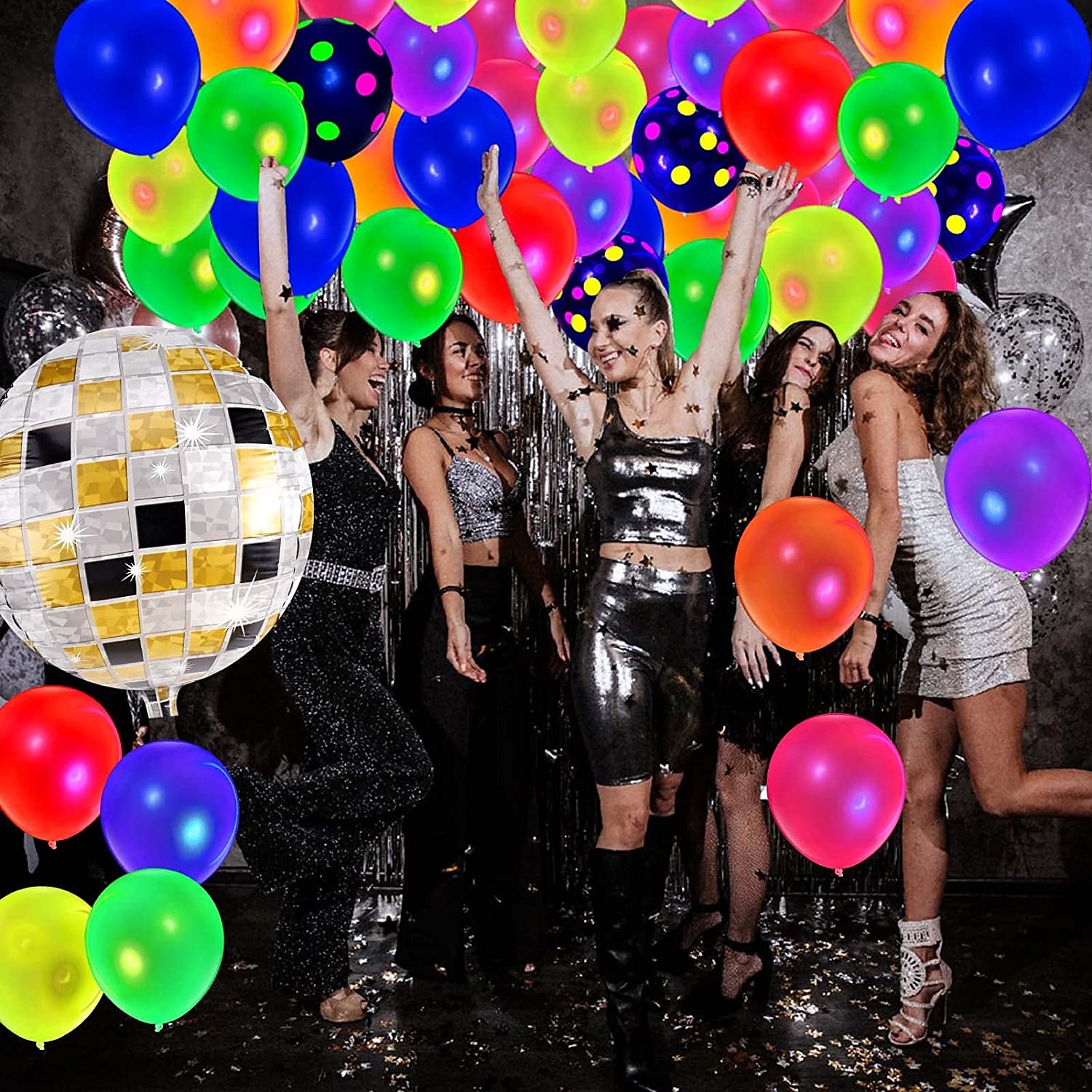 10 bucăți balon care strălucesc în întuneric 12 inch 30 cm decor pentru petrecere de carnaval undă fluorescentă transparentă cu puncte de culoare bomboană decorare pentru nunta 2025 - $8.49 –P2