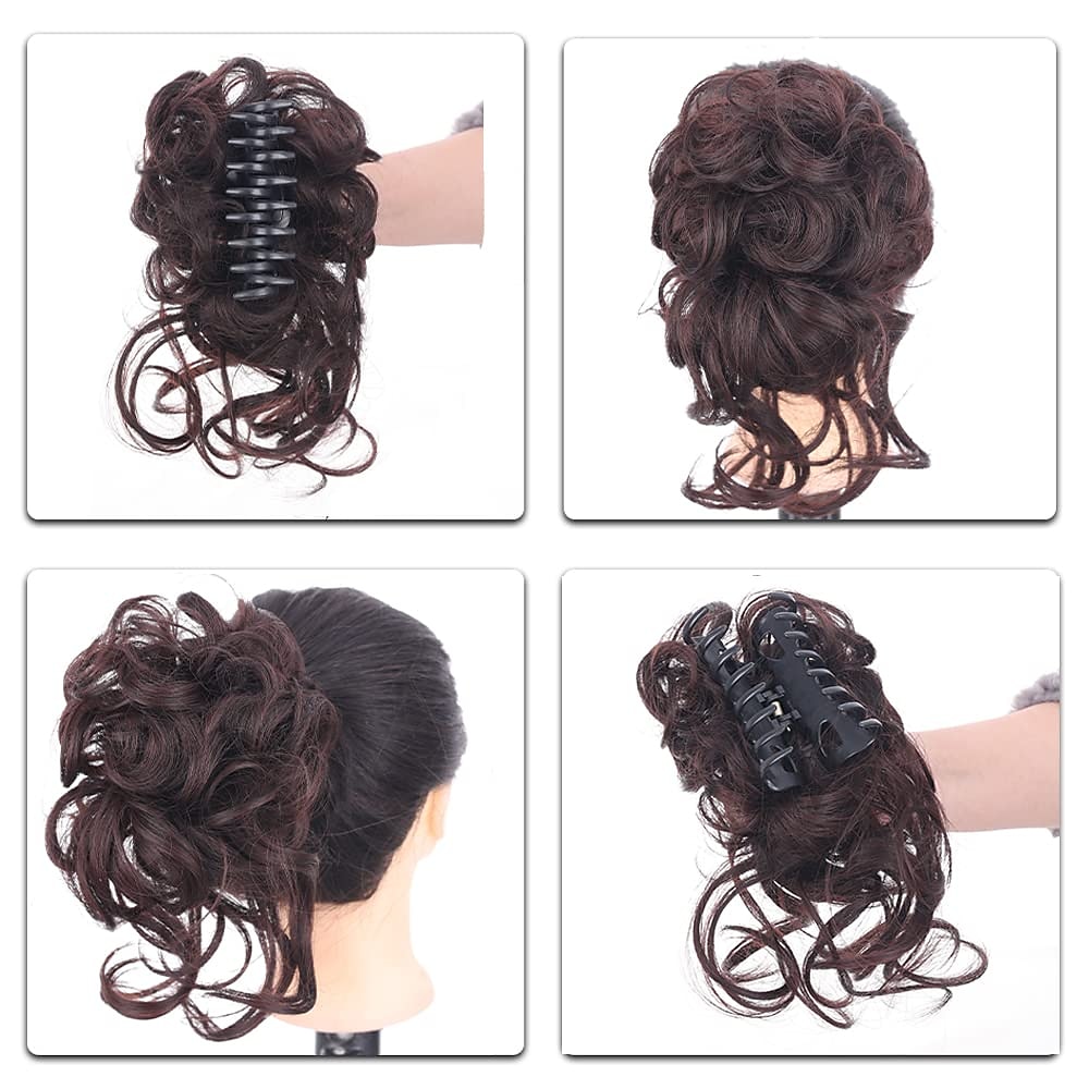 Moños Moño Correa Pelo sintético Pedazo de cabello La extensión del pelo Rizado Fiesta Ropa Cotidiana Fiesta y Noche A2 A4 A9 2025 - $13.49 –P2