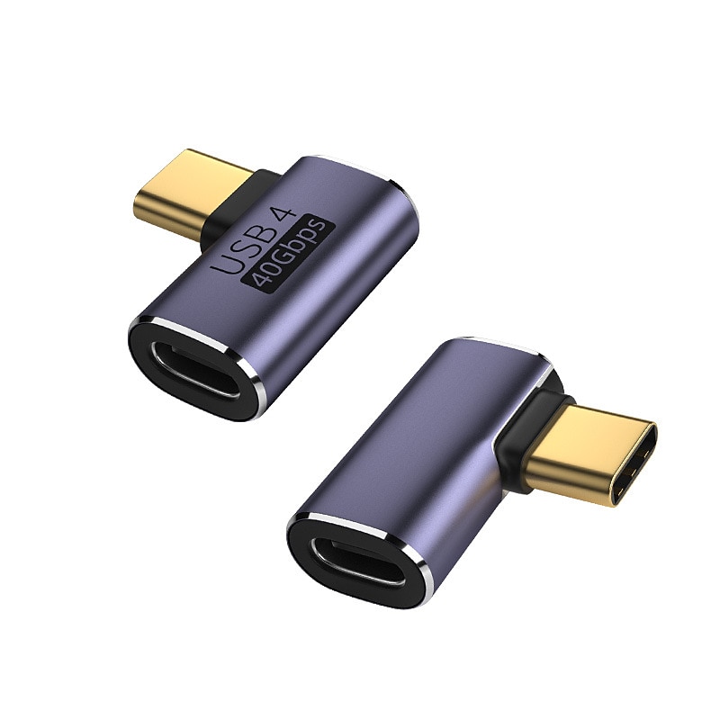 2025年 USB c アダプタ、90 度直角、タイプ c オス - メス アダプタ エクステンダ サポート 100w 高速充電 40gbps データ転送 ラップトップ、タブレット、携帯電話用の 8k@60hz ビデオ出力  コレクション – $6.99 –P8