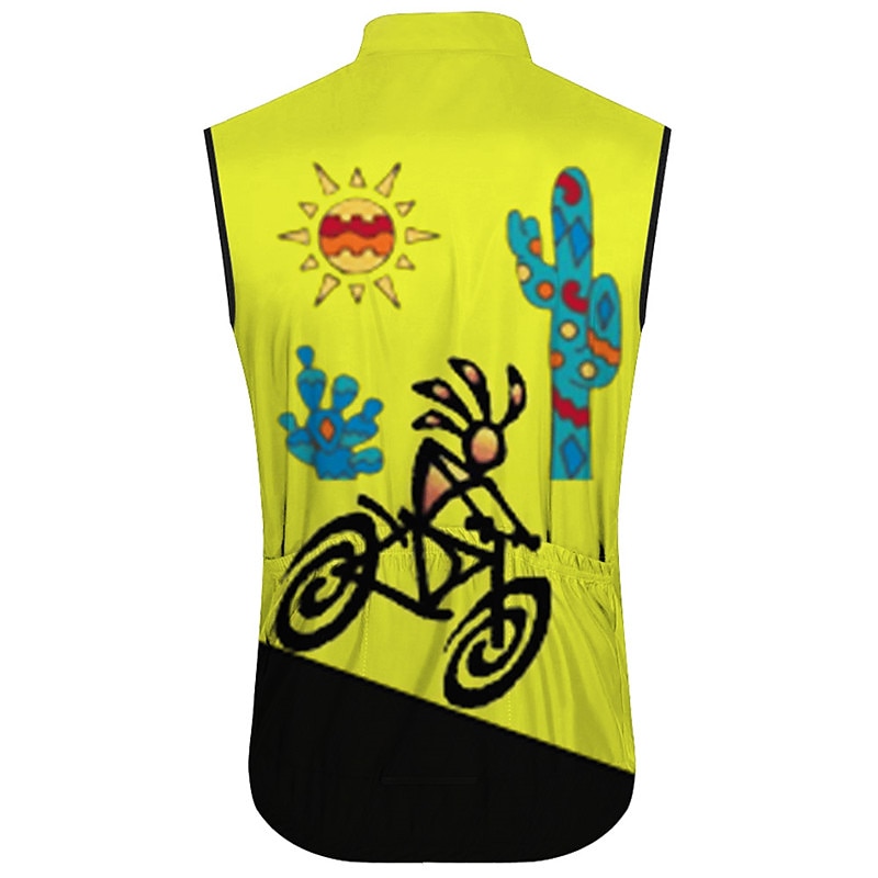 Men's Cycling Vest Cycling Jersey Graphic Funny Sleeveless Bike Vest / Gilet Jersey Top with 3 Rear Pockets Mountain Bike MTB Road Bike Cycling Quick Dry Back Pocket Moisture Wicking Breathable Sports 2026 - $26.99 –P2