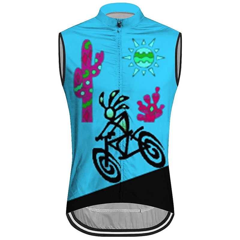 Men's Cycling Vest Cycling Jersey Graphic Funny Sleeveless Bike Vest / Gilet Jersey Top with 3 Rear Pockets Mountain Bike MTB Road Bike Cycling Quick Dry Back Pocket Moisture Wicking Breathable Sports 2026 - $26.99 –P6