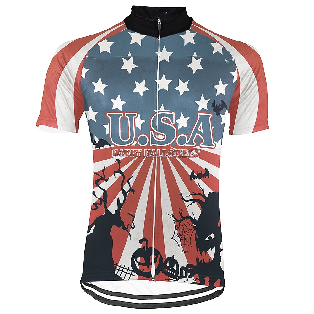 250° anniversario dell'America Giornata dell'indipendenza Per uomo Maglia da Ciclismo Grafico Bandiera Nazionale Manica Corta Bicicletta Maglia Top con 3 tasche posteriori Mountain Bike MTB Ciclismo del 2026 a $30.99 –P7