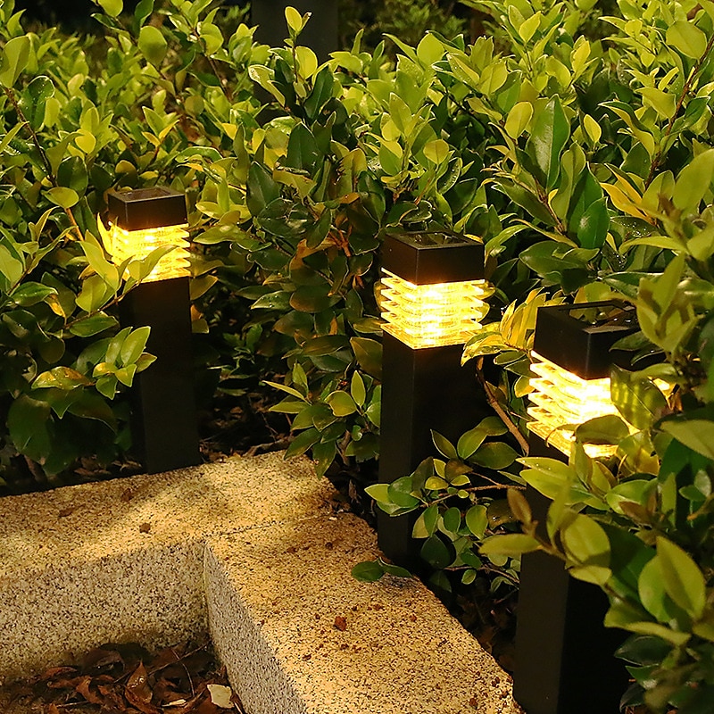 2025年 屋外 LED 芝生ランプ ip65 防水屋外ガーデンポストボラードライトコラムランプアルミ通路私道の床芝生景観照明プラグインライトヴィラヤードパスキャンプパーティー装飾 コレクション – $27.99 –P12