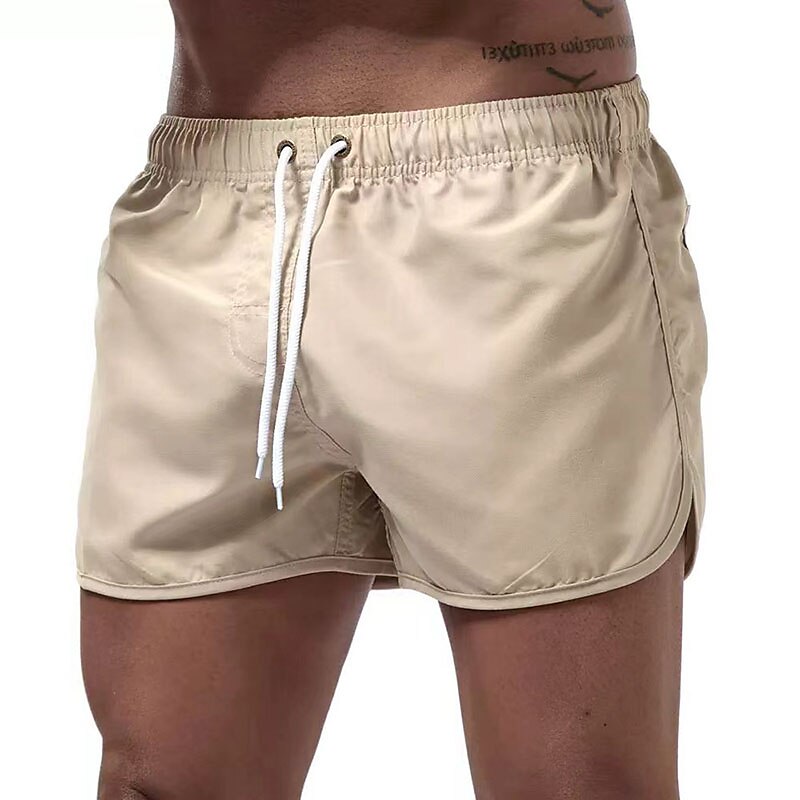 Homens Roupa de Banho Shorts de Natação Calção Justo de Natação Tecido Conforto Respirável Ao ar livre Diário Para Noite Moda Casual Preto Branco de 2025 por $11.49 –P4
