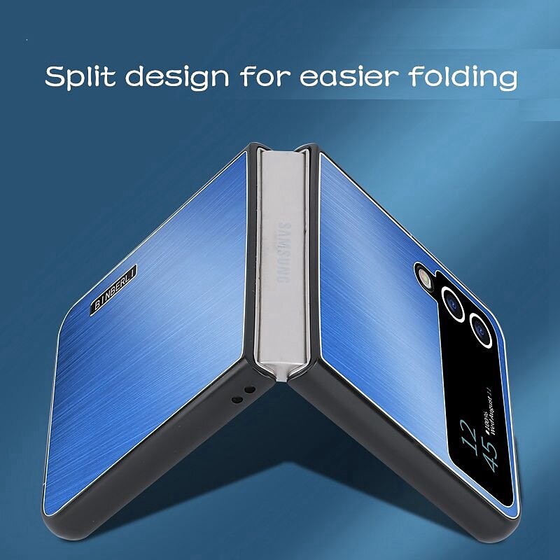 2025年 Samsung Galaxy Z Flip 6 Z Flip 5 Z Flip 4 Z Flip 3 用超薄型ケース バンパーフレーム 防落下 軍用グレード保護 アーマー アルミニウム合金 コレクション – $20.99 –P5