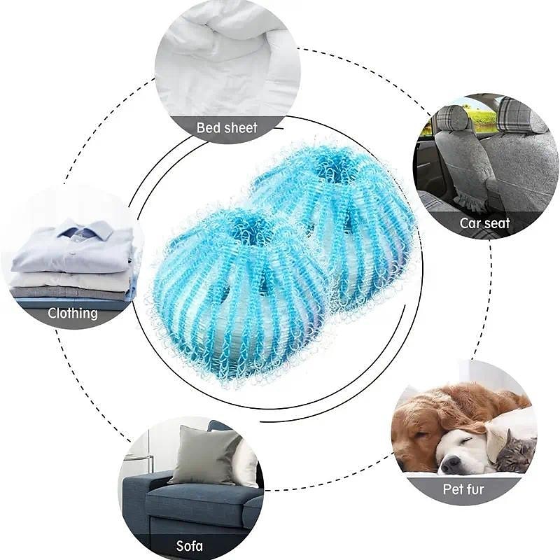6 pièces épilateur pour animaux de compagnie pour la lessive, attrape-poils d'animaux, dissolvant de peluches pour machine à laver de 2025 ? $7.99 –P4