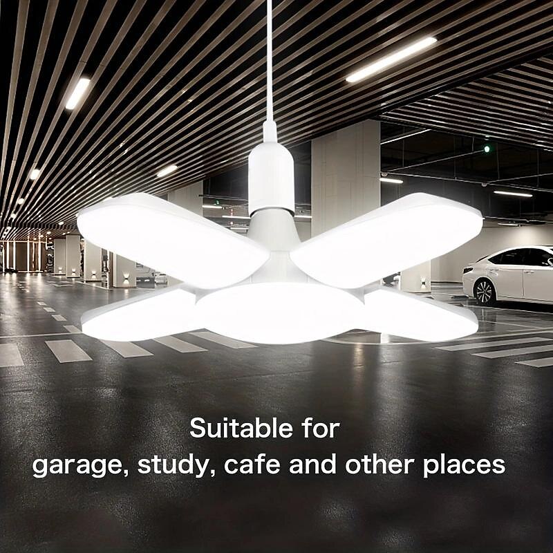 Pendant Fan Lights High Brightness Mini LED Garage Light 28W 6500K Pendant Light Foldable 2025 - $12.49 –P5