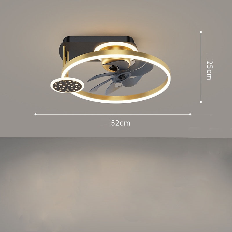 Deckenventilator mit Licht ca& Fernbedienung 52cm 3-Licht dimmbar 6 Windgeschwindigkeiten moderner Deckenventilator für Schlafzimmer, Wohnzimmer, kleines Zimmer 110-240V 2025 - $331.09 –P11