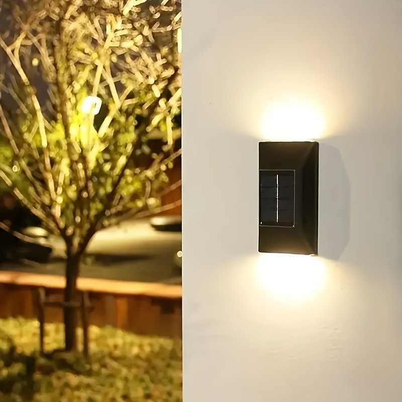 Solar Wall Sconce Outdoor Decoration Garden Wall Light IP65 Waterproof Up and Down Luminous Outdoor Garden Decoration Fence Light 2026 - $12.49 –P7