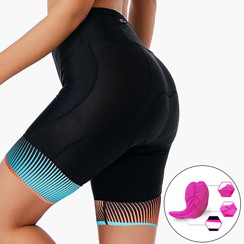 Per donna Pantaloncini da ciclismo Bicicletta Pantaloncini imbottiti di protezione Pantaloni Ciclismo da montagna Cicismo su strada Gli sport Collage Pad 3D Traspirante Asciugatura rapida del 2025 a $20.79 –P8