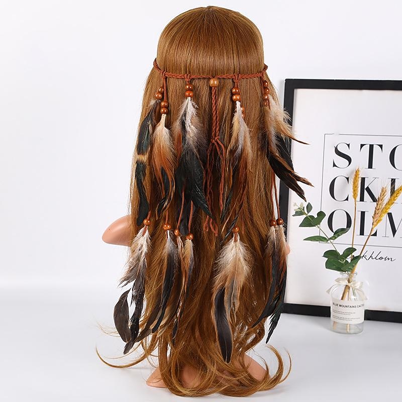 höyhen Dreamcatcher hiusasusteet boheemityylinen unensieppaaja höyhen hiuspanta naisten hiusasusteet 2025 - $8.49 –P2