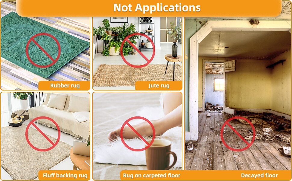 Buy Home Techpro Rug Pads Grippers 4 PCS Non Slip Washable