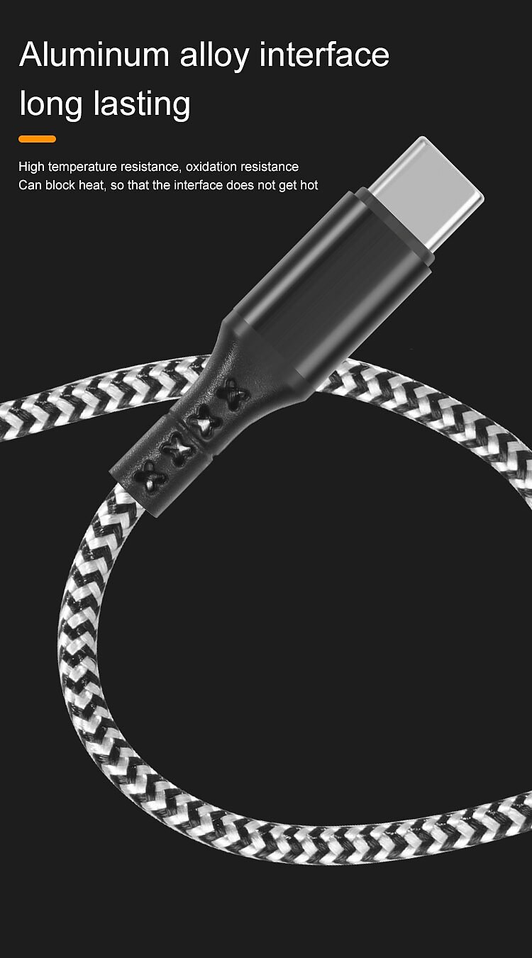 Multi Charging Cable 3.9ft USB A to Type C / Micro / IP 3 A Fast Charging Nylon Braided Durable 3 in 1 For Macbook iPad Samsung Phone Accessory 2025 - $12.99 –P4