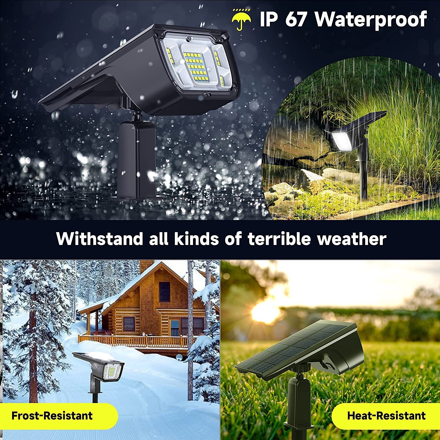 Solar LED Outdoor Landscape Spotlights 45 LEDs 3 Lighting Modes for Courtyard Garden Patio Driveway Landscape Decoration 1/4 pcs 2026 - GBP £15 –P5