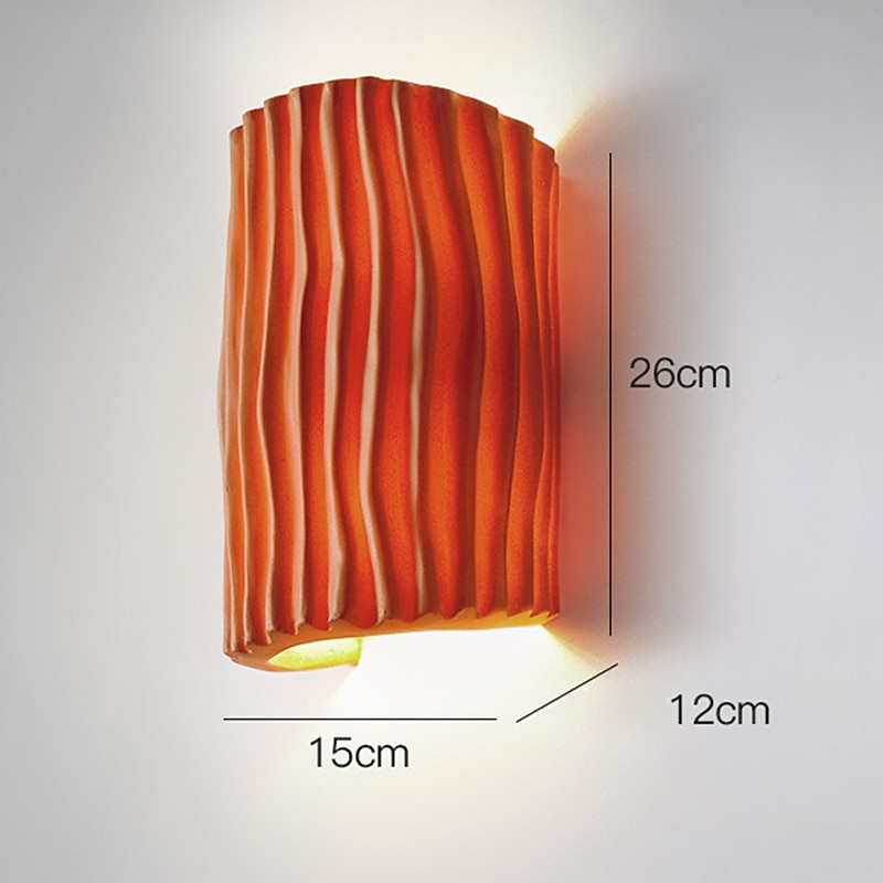 lampada da parete a led striscia design 10 "resina 5w moderna sfondo a led lampada da parete soggiorno camera da letto comodino applique da parete per interni ligting applique bianco caldo 1 pz del 2025 a $82.99 –P5