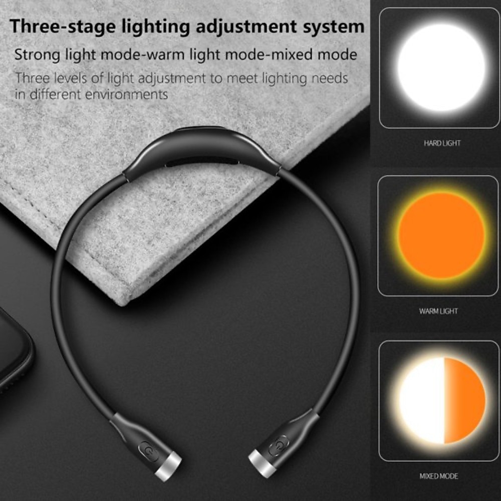 LED Neck Reading Lights Book Lights Flexible Handsfree Hug Reading Lamp Novelty Led Night Light Flashlight 2025 - $21.99 –P3