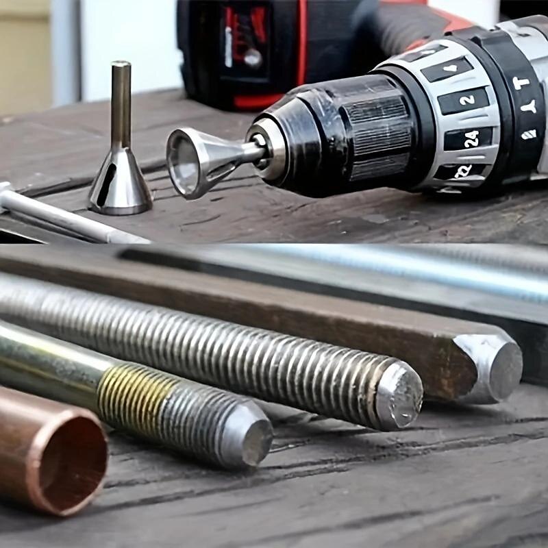 Chamfering Tool, Chuck Drill Tool, Metal Deburring External Chamfering Tool, Grinding Angle Trimming, Suitable For Various Chuck Electric Drilling Tools 2025 - $9.99 –P6