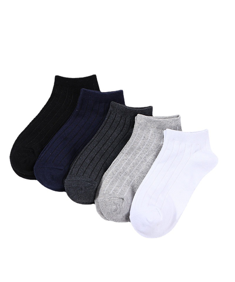 Per uomo 2 coppie Sopra la caviglia Sotto la caviglia Nero Bianco Colore Liscio Da tutti i giorni Da mare Fine settimana Medio spessore Estate Primavera & Autunno Moda Informale del 2026 a $2.99 –P2