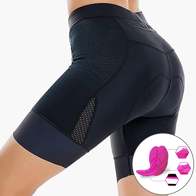Per donna Pantaloncini da ciclismo Bicicletta Pantaloncini imbottiti di protezione Pantaloni Ciclismo da montagna Cicismo su strada Gli sport Collage Pad 3D Traspirante Asciugatura rapida del 2025 a $20.79 –P9