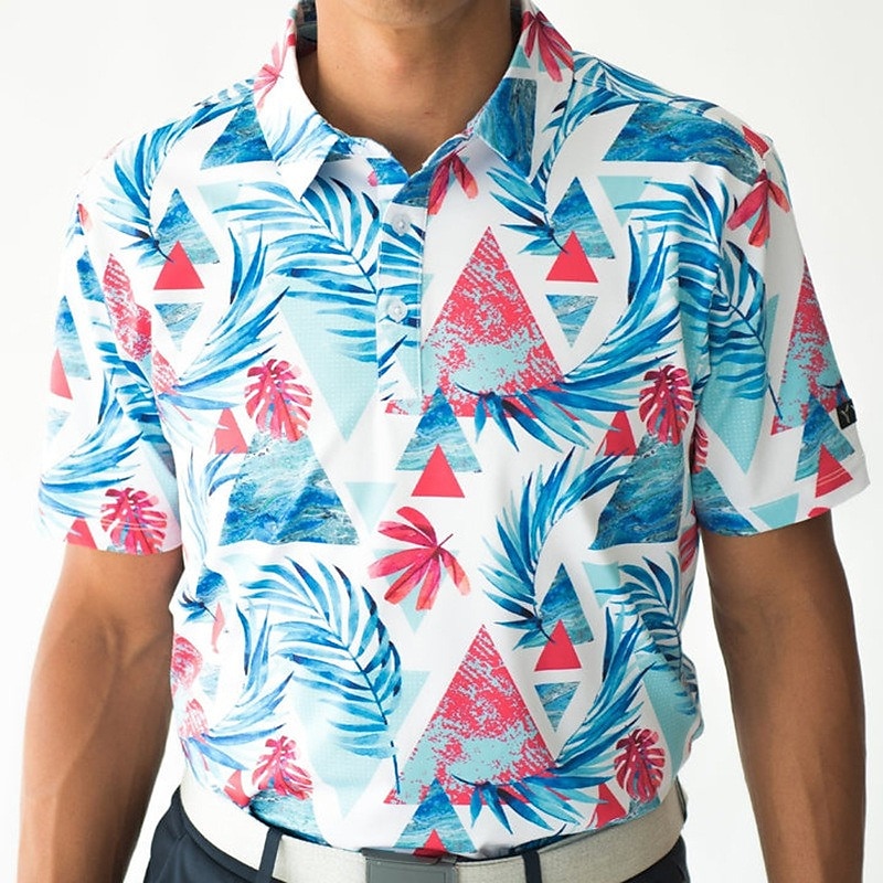 Derby de Kentucky Hombre Flamenco Camisas polo hawaianas Camiseta de golf Manga Corta Camisas de polo Camisas con cuello Casual Ropa de playa Ropa de vacaciones Ropa tropical Trajes de fiesta Botones 2025 - $22.99 –P5
