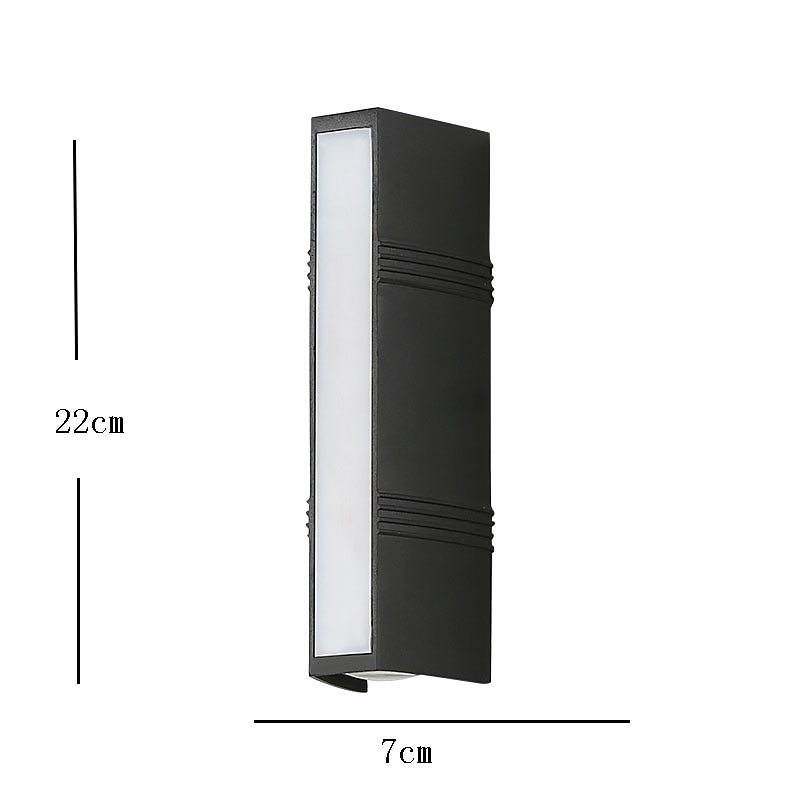 utendørs led vegglampe linje design vanntett 8,6"/15,8" opp og ned belysning innendørs vegglampe moderne soverom varmhvitt lys 1stk 2025 - $75.29 –P5