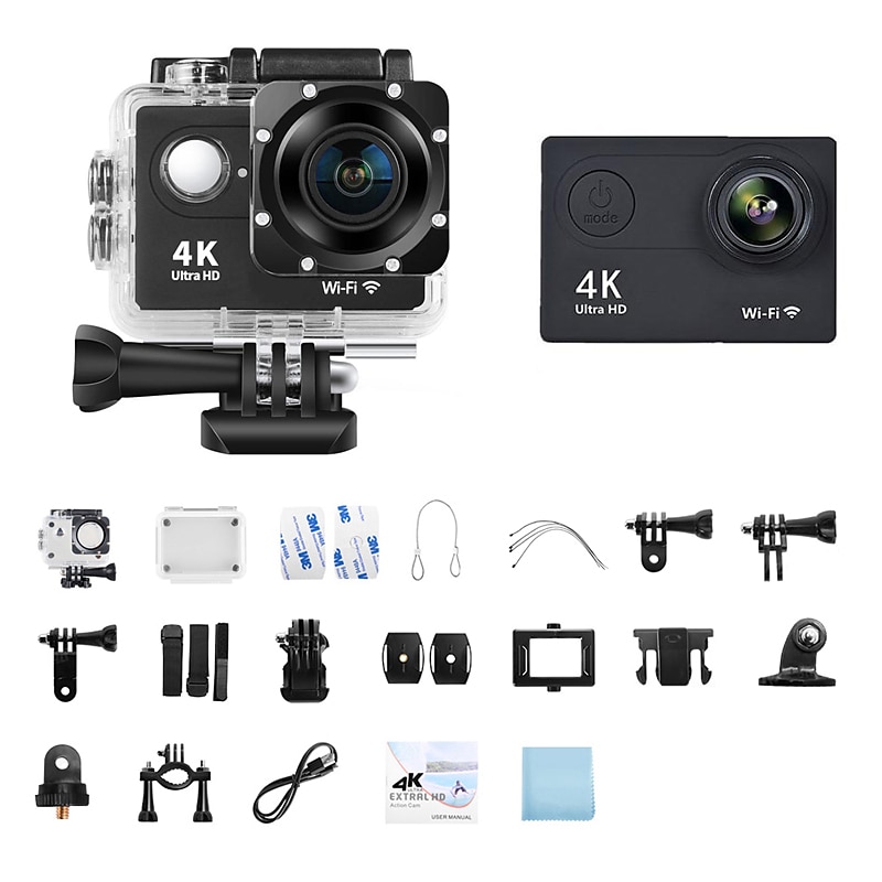 4k ultra hd akciókamera 4k/30fps wifi 2 hüvelykes 170d víz alatti vízálló sisak videofelvétel sportkamerák kültéri kamerák 2025 - $54.99 –P2