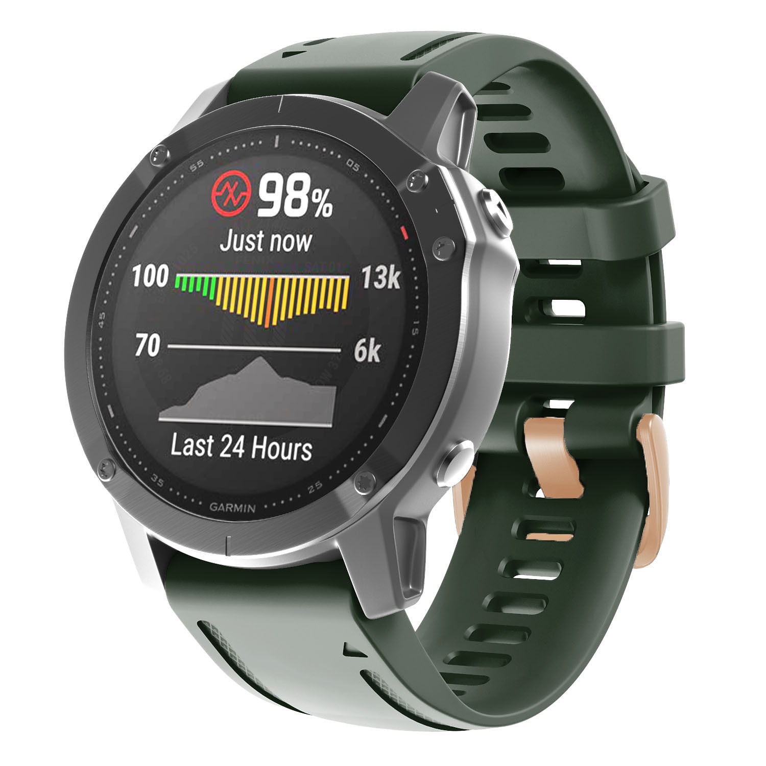 Kellon ranneke varten Garmin Fenix 7S Pro 6S 5S Plus Epix Pro 42mm Approach S70 42mm Instinct 2S Descent Mk2S D2 Delta S 20mm Silikoni Korvaus Hihna Pikakiinnitys 22mm Urheiluhihna Ranneke 2025 - $13.99 -P11