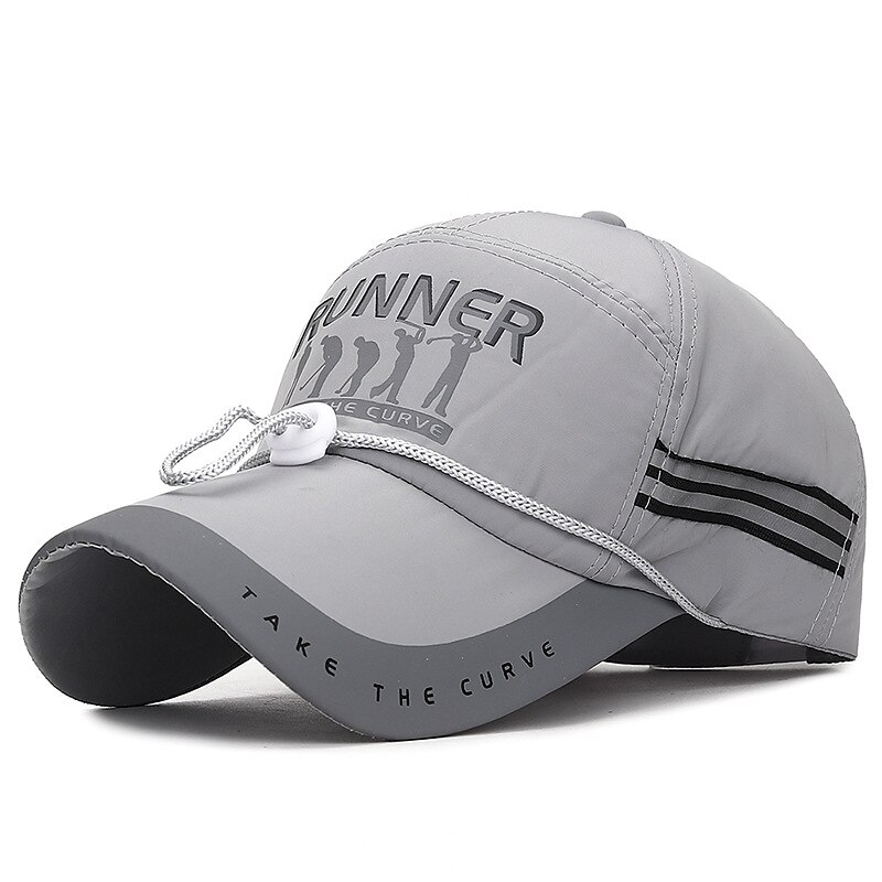 Herren Cap Basecap Kappe Schwarz Rote Polyester reflektierende Streifen Reise Strand Design Outdoor Urlaub Glatt Einstellbar Windundurchlässig 2025 - $11.49 –P5
