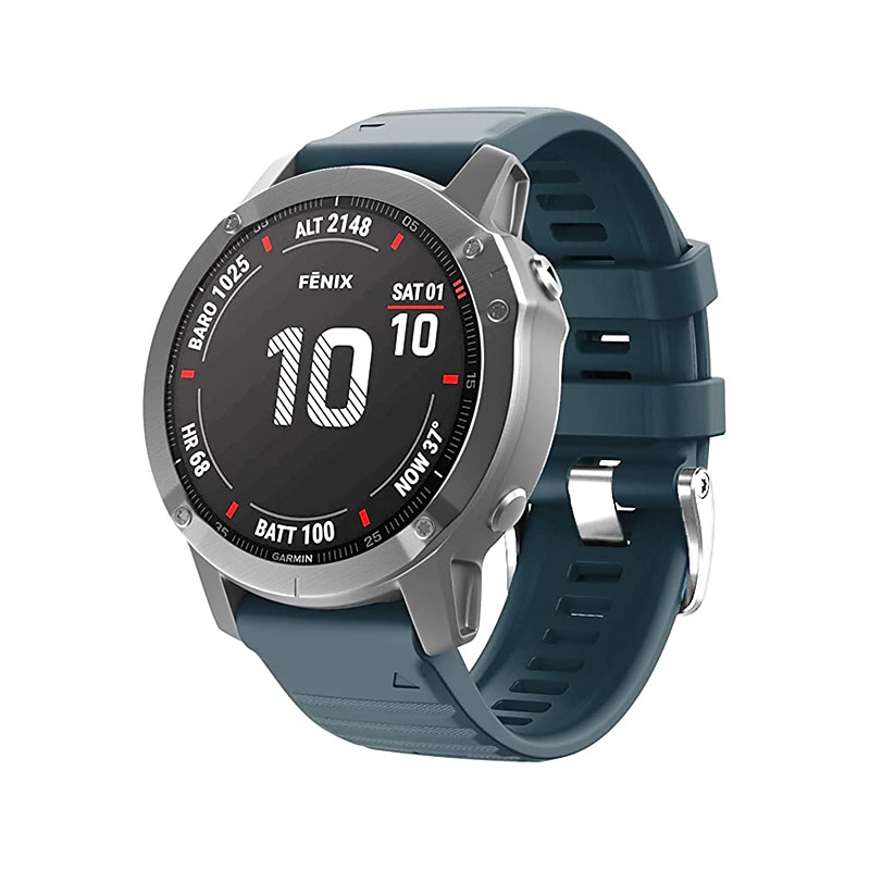 Ver Banda para Garmin Fenix 7 7X 6 6X Pro Epix Pro 47mm 51mm Instinct 2X Approach S70 47mm S62 S60 Forerunner 955 945 Epix Marq Descent Quatix 22mm 26mm Silicona Reemplazo Correa Ajustable Correa 2025 - $22.99 –P5
