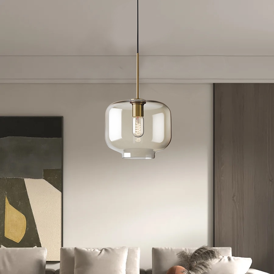 20 cm Single Design Pendant Light Glass Glass Electroplated Vintage Nordic Style 110-120V 220-240V 2025 - $147.99 –P20