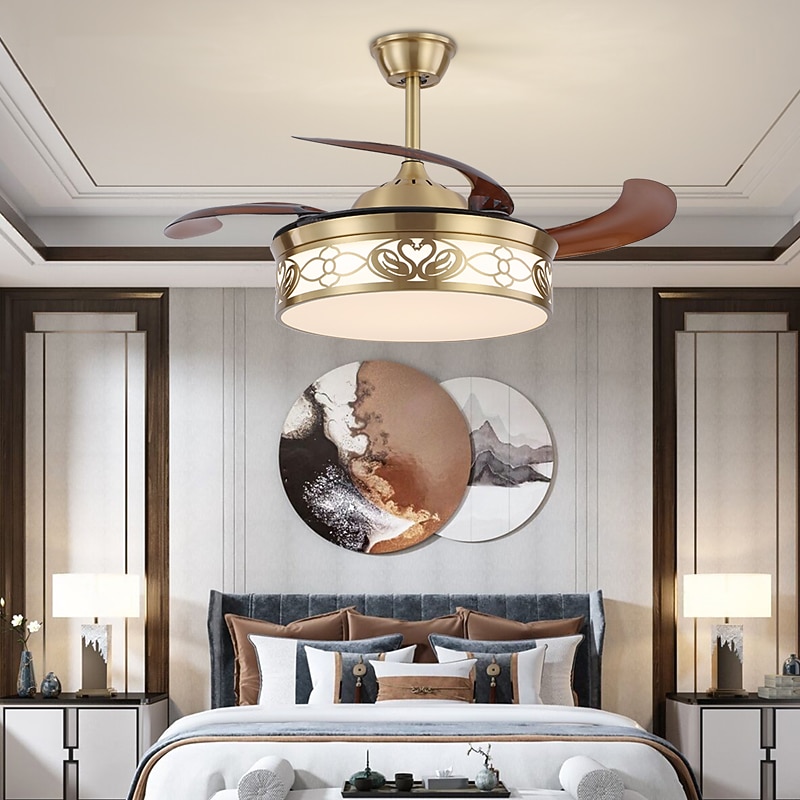Deckenventilator mit Lichtkreis-Design-App& Kristall-Fernbedienung, 50 cm, dimmbar, 6 Windgeschwindigkeiten, moderner Deckenventilator für Schlafzimmer, Wohnzimmer, kleines Zimmer, 110–240 V 2025 - $518.29 –P14