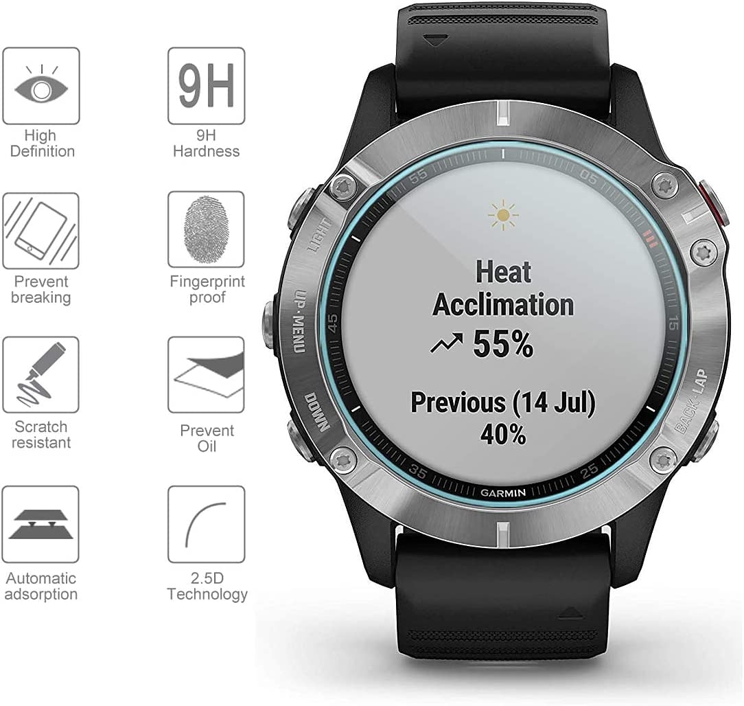 1 ед. 2 штs 3 ед. Часы Защитная плёнка для экрана Совместим с Garmin Феникс 7/7X / 7S Fenix ​​5s Феникс 5 Феникс 6 Fenix 6 pro Максимальное покрытие Сенсорный чувствительный Без пузырей 2025 - $9.99 –P3