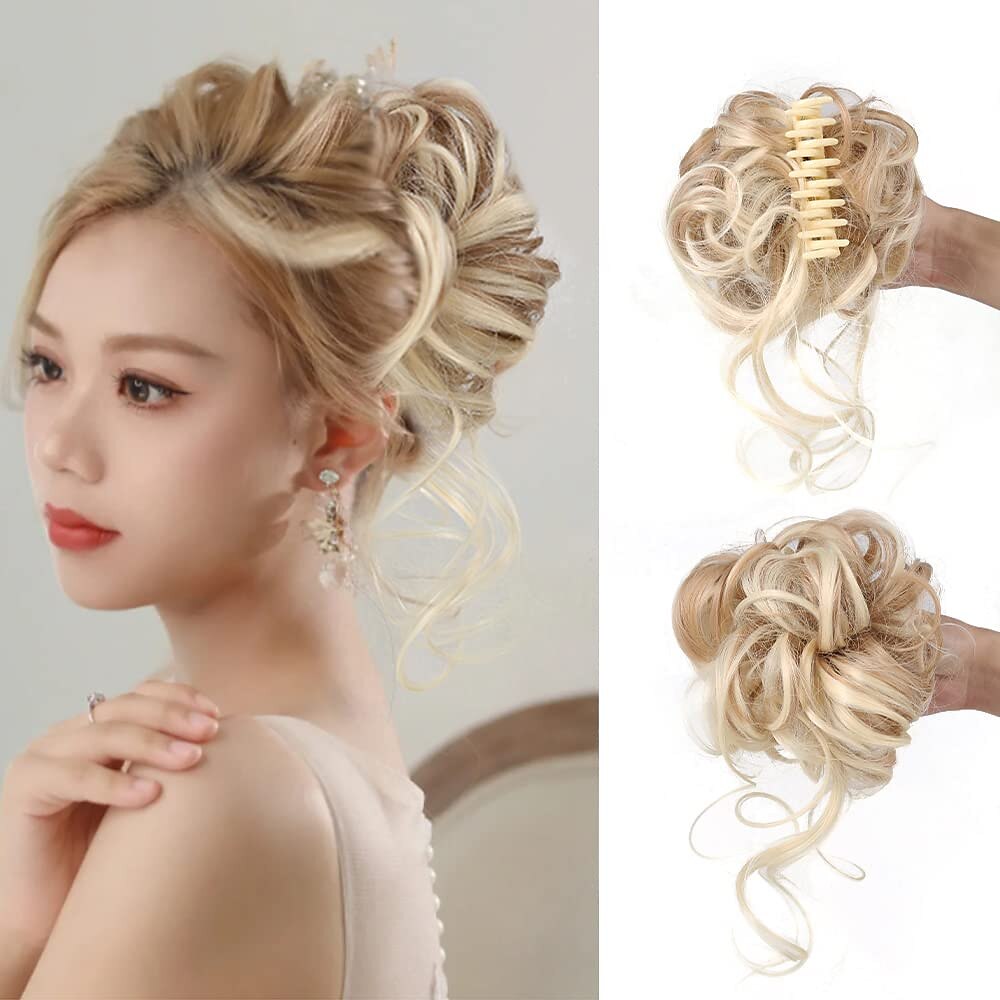 Moños Moño Correa Pelo sintético Pedazo de cabello La extensión del pelo Rizado Fiesta Ropa Cotidiana Fiesta y Noche A2 A4 A9 2025 - $13.49 –P5