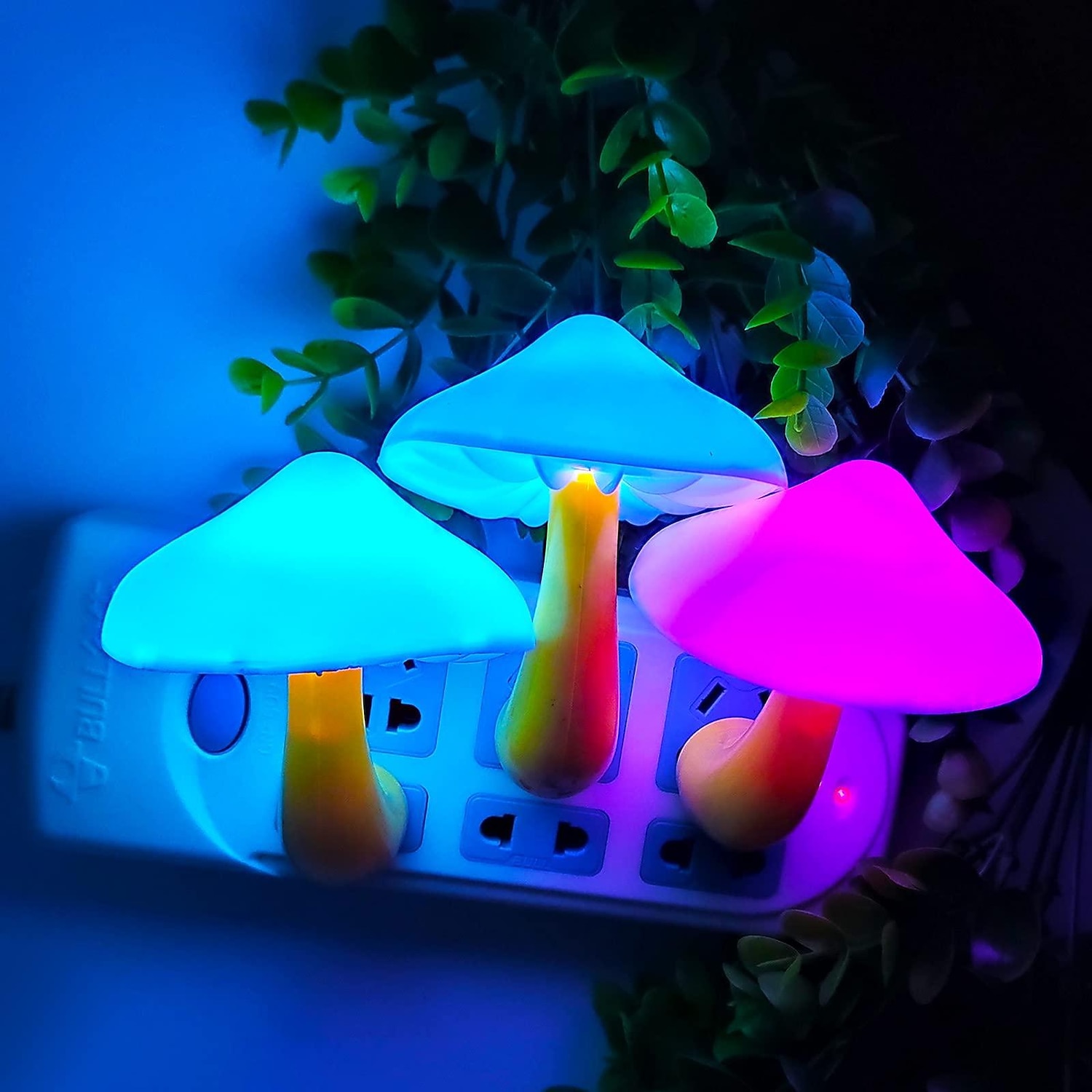 czujnik led lampka nocna podłącz lampę grzybek lampka nocna 7-zmiana koloru magia mini ładna lampka nocna w kształcie grzyba dla dorosłych lampka nocna dla dzieci 2026 - $9.49 –P4