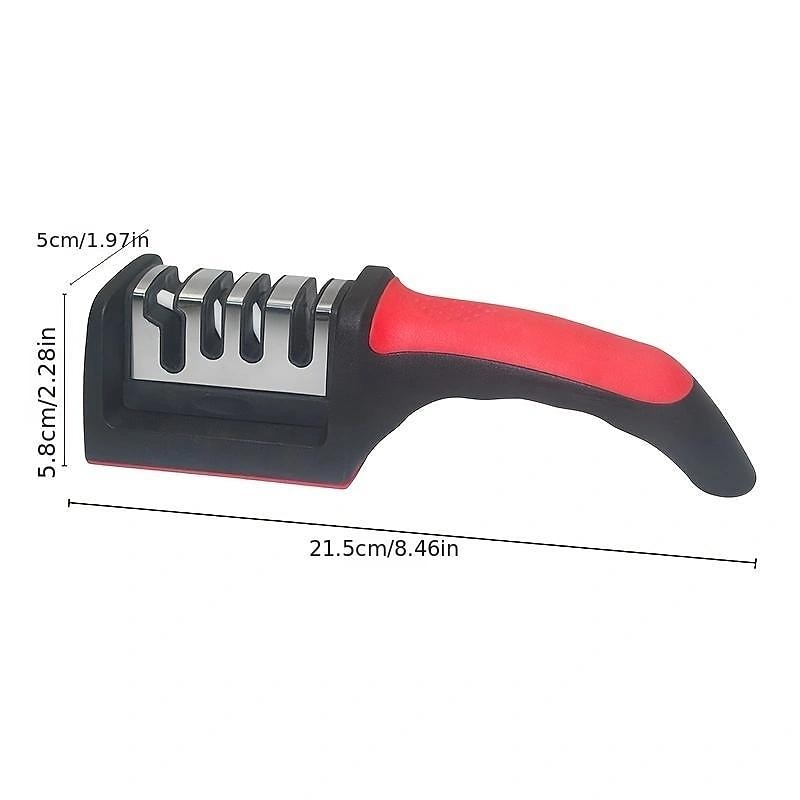 Affilacoltelli 4 stadi affilacoltelli da cucina professionale per affilare i coltelli affilacoltelli in pietra per affilare i coltelli in ceramica diamantata al tungsteno del 2025 a $8.99 –P3