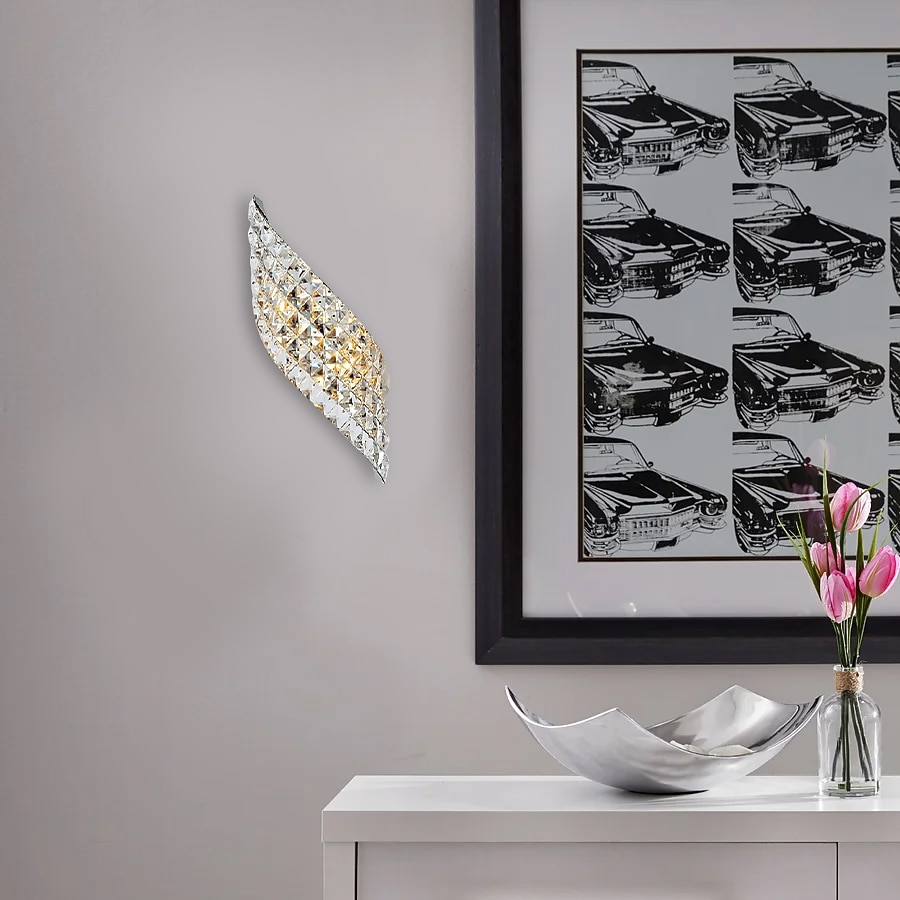 38 см современный прихожей кристалл дизайн заподлицо настенные светильники светодиодный металлический настенный светильник 110-120 в 220-240 в 20 Вт / g4 2026 - $99.99 –P6