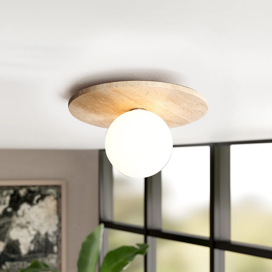 led stropní světlo 12cm geometrické tvary zapuštěná světla keramické dřevo umělecký styl formální styl stropní světlo do chodby teplé bílé 110-240v 2026 - $115.99 –P13