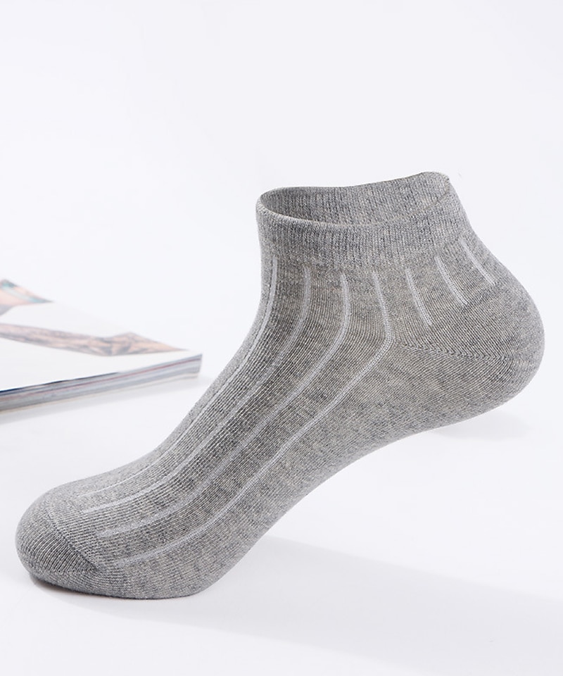 Per uomo 2 coppie Sopra la caviglia Sotto la caviglia Nero Bianco Colore Liscio Da tutti i giorni Da mare Fine settimana Medio spessore Estate Primavera & Autunno Moda Informale del 2026 a $2.99 –P8