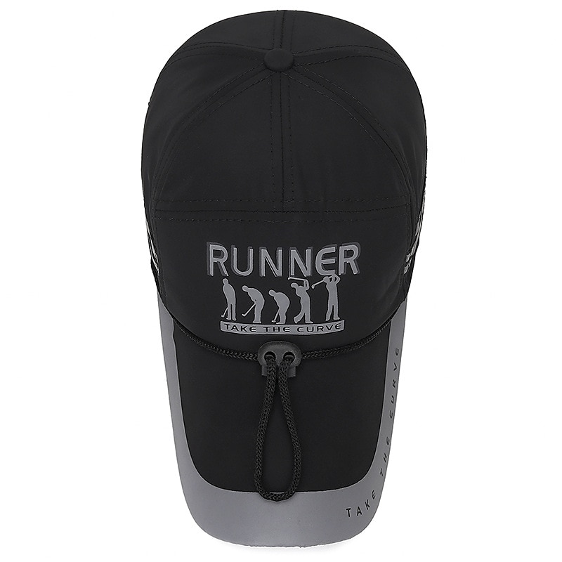 Herren Cap Basecap Kappe Schwarz Rote Polyester reflektierende Streifen Reise Strand Design Outdoor Urlaub Glatt Einstellbar Windundurchlässig 2025 - $11.49 –P10